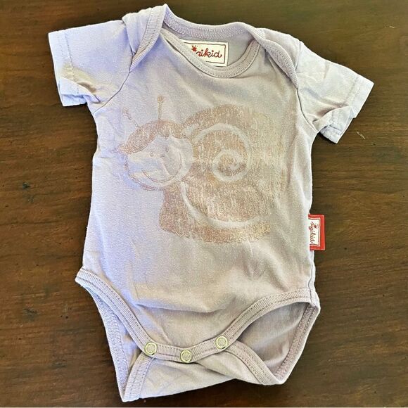 Sigikid German Made Newborn Cotton Onesie with Turtle Size 50/ Newborn/ Premie - Picture 1 of 6